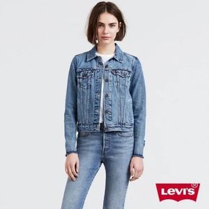 Levi’s Premium Big E Original Trucker Jacket Valley Girl Studded Bows